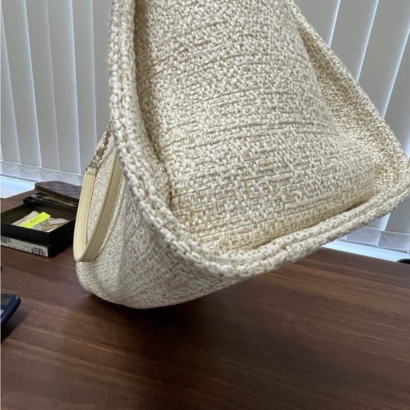 CHANEL DEAUVILLE TOTE RAFFIA WITH GLITTER AUTHENTIC ❗️ - Picture 7 of 16